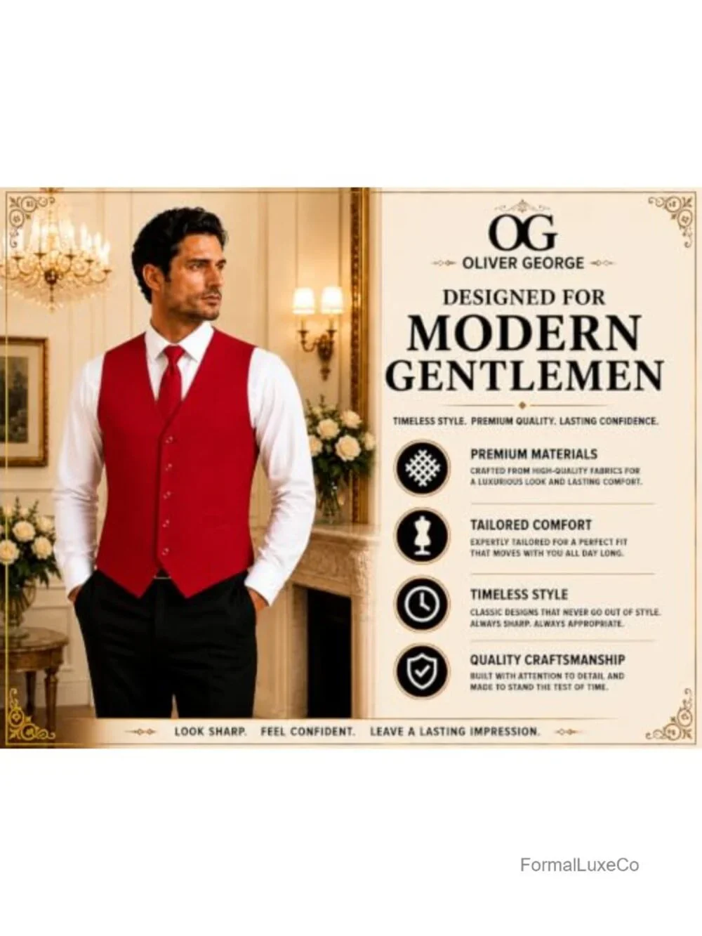 Men's Solid Formal Suit Vest Tuxedo Waistcoat Business Dress Vest